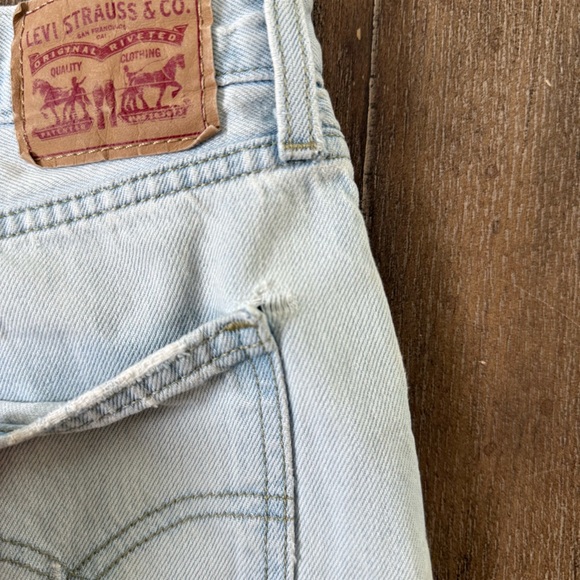 Levi's 90s Low pro Baggy straight denim jeans 24 Mid Rise vintage distressed - Picture 11 of 14